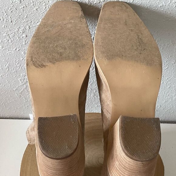 Pre-Owed Steve Madden Womens Tan Leather Bootie Size 9.5 - Picture 7 of 9